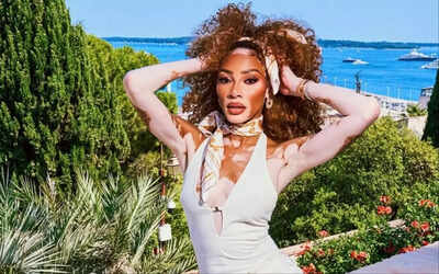 Winnie Harlow stuns in sultry birthday pics as she celebrates turning 31 after engagement to Kyle Kuzma