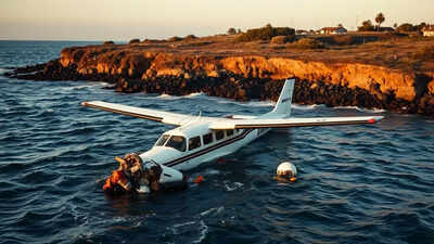 Small plane crashes off California coast: Two found unresponsive; search on for third