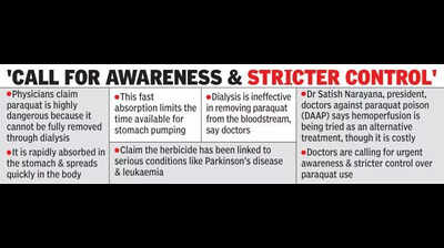T docs demand regulation on sale of paraquat