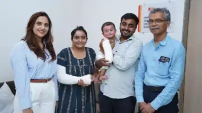  Mum’s skin grafts help heal infant’s 36% burns