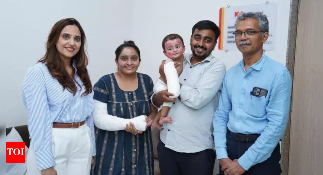 AI crash: Mum’s skin grafts help heal infant’s 36% burns