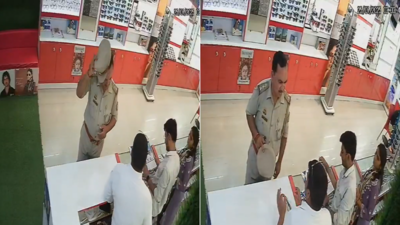 'Do whatever you can': Mirzapur police officer refuses to pay for glasses, threatens shopkeeper; watch video
