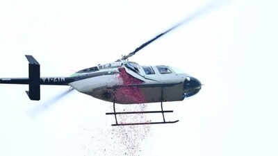 Chhattisgarh CM Sai showers flowers on Kanwariyas from chopper; unveils Rs146cr Bhoramdeo spiritual tourism plan