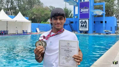 Nandan Naik wins gold at State Diving Championship