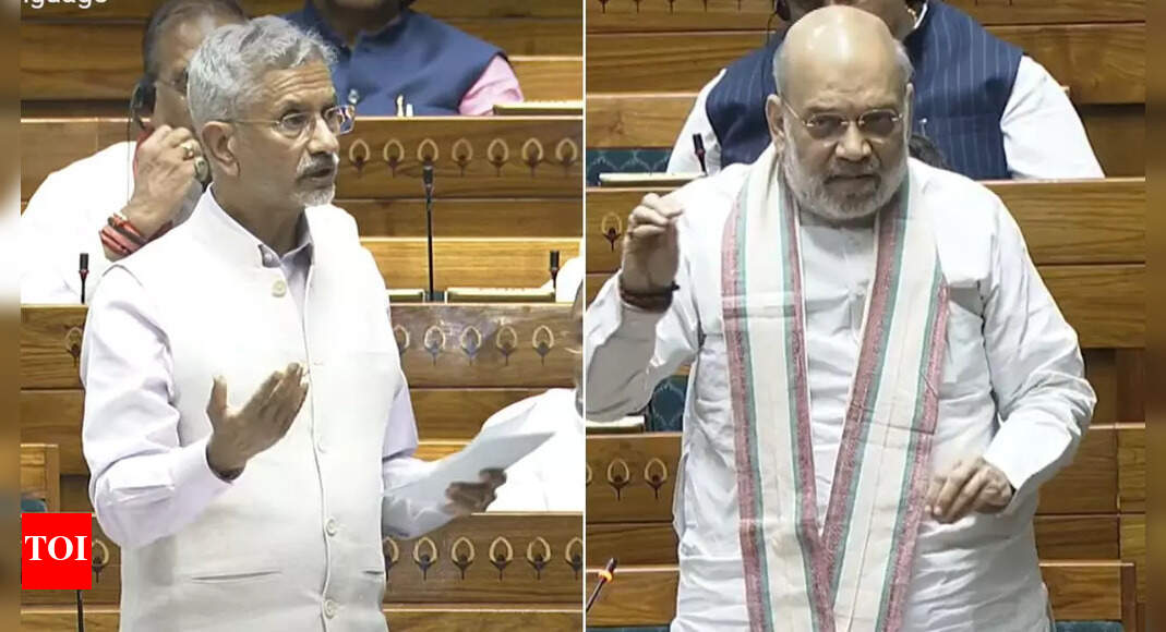 'They trust others more than own ministers': Shah intervenes during EAM's speech to target oppn