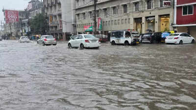 Rain batters bhopal as pumps are deployed and basements flood in posh colonies