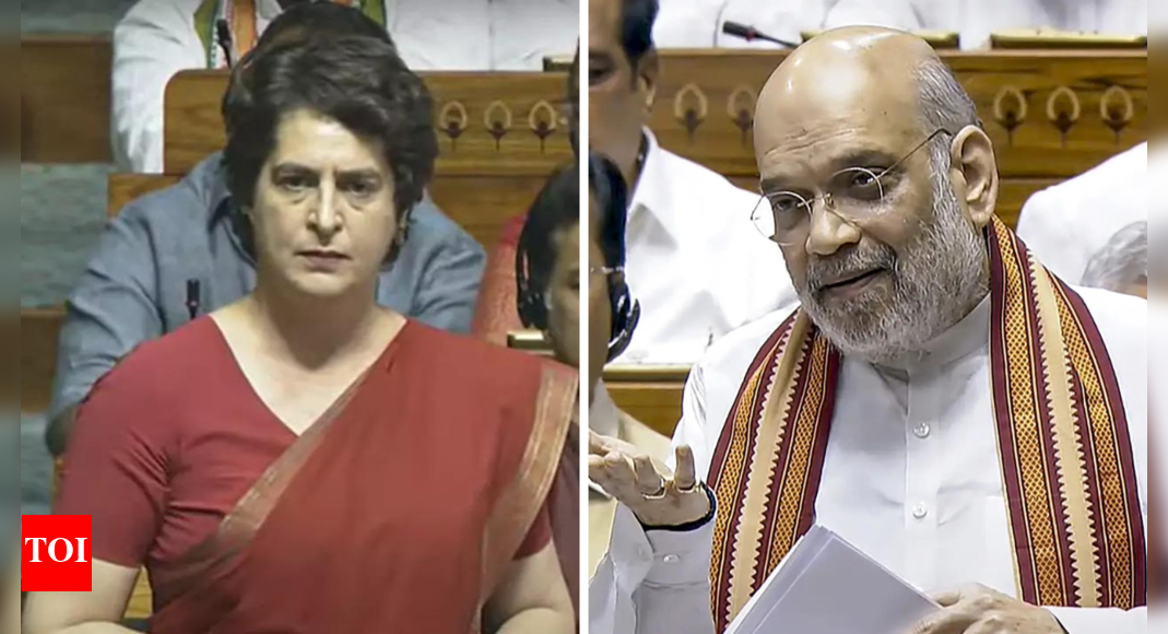 ‘You talk about history’: Amit Shah vs Priyanka Gandhi in Lok Sabha; Gandhi family features in Operation Sindoor debate