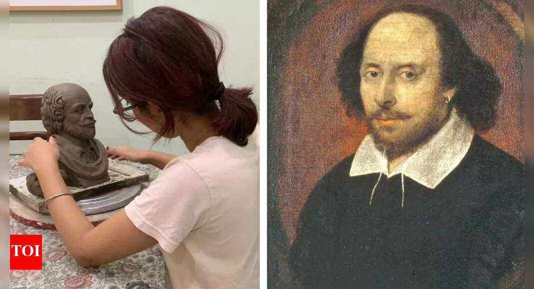 This Delhi student’s clay sculpture of Shakespeare has left Reddit stunned — here's why