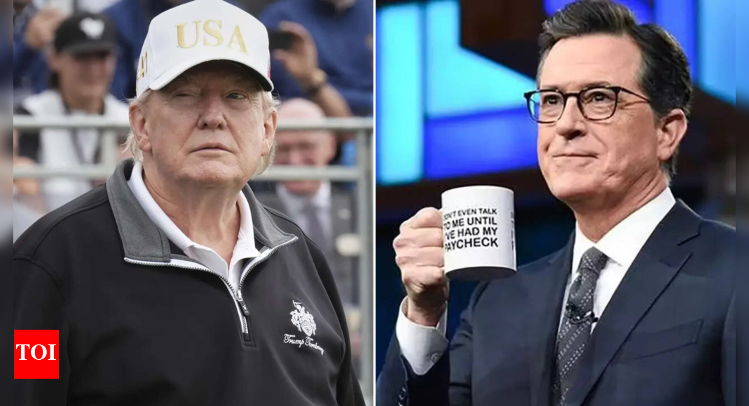 Pure lack of talent': Trump says Stephen Colbert's show axed due to $50  million loss; Kimmel and Fallon next in line ? - Times of India