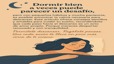 Cuando el sueño se escapa: pequeños pasos para descansar mejor