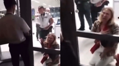 Watch: Passenger asked to pay extra for oversized bag in Bulgaria; starts crying and banging boarding door