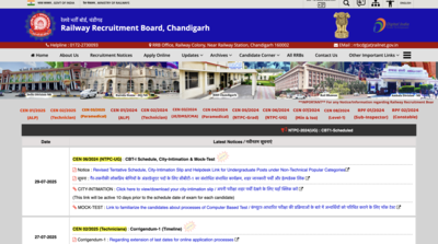 RRB NTPC UG 2025 mock test link out at rrbcdg.gov.in: Check direct link here