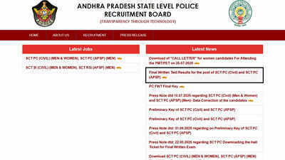 AP Police Constable final result 2025 released at slprb.ap.gov.in; check direct link here