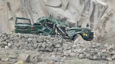 Tragedy in Ladakh: Boulder strikes army vehicle, 2 personnel killed