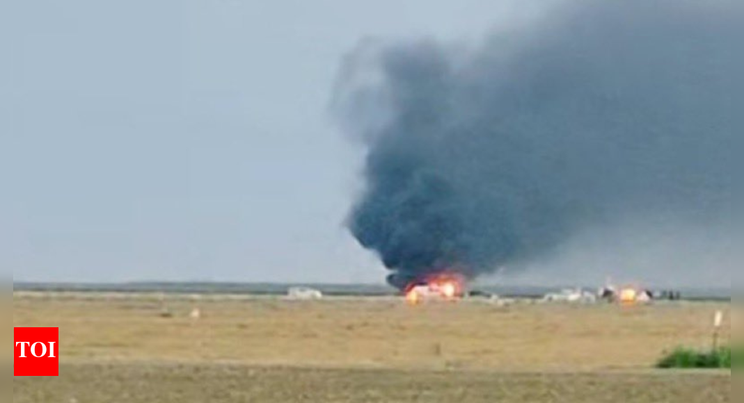 Watch: US navy F-35 jet crashes near Lemoore Air Station in California