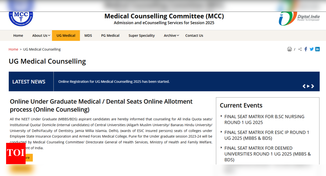 NEET UG Counselling 2025 registration ending today: Check direct link to apply and other details here