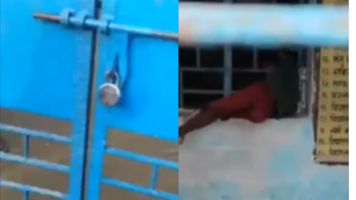 Watch: 7-year-old boy left behind in UP school, trapped with neck stuck in window; rescued after an hour
