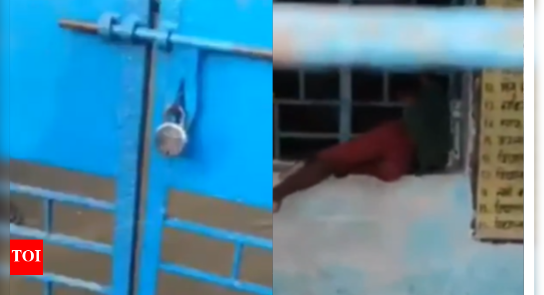 Watch: 7-year-old boy left behind in UP school, trapped with neck stuck in window; rescued after an hour