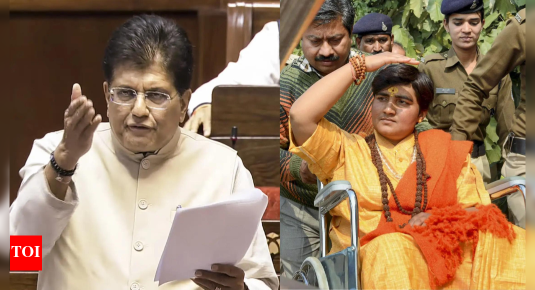 Evening news wrap: Goyal's 'economy' check after Trump's remarks; all 7 acquitted in Malegaon bomb blast case and more