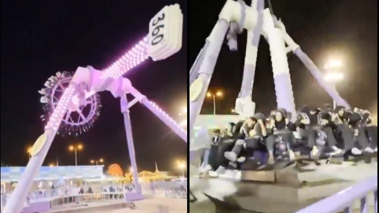 Amusement park ride attraction malfunction and collapse ...