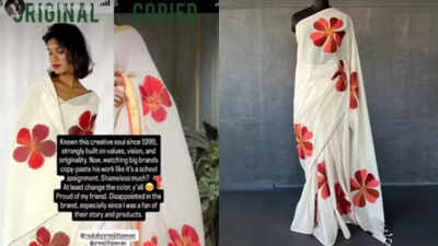 Did saree label 'Suta' copy a design from 'Rouka'? Designer Sreejith Jeevan calls out the brand for copying his design