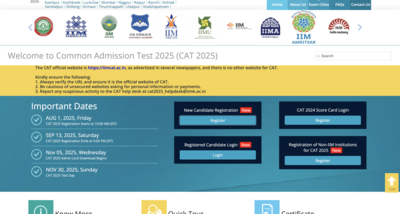 CAT 2025 registration begins at iimcat.ac.in: Check direct link to apply online here