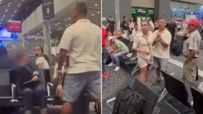 Flight passenger slapped for refusing to give up seat - Bogota airport chaos