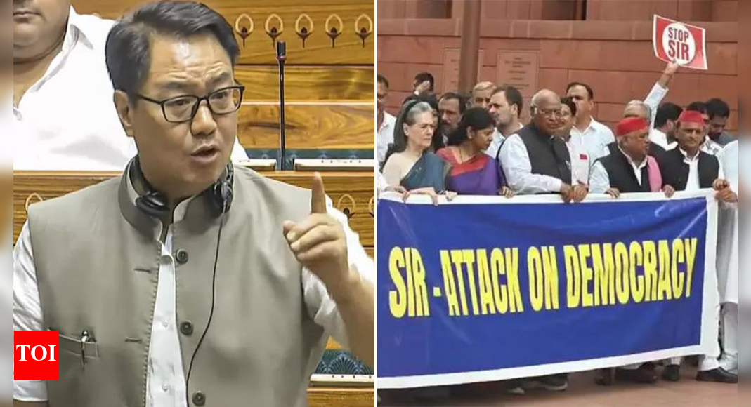 'There can be no discussion because ... ': Rijiju rules out Parl debate on Bihar SIR