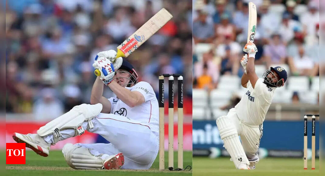 IND vs ENG: Harry Brook does a Rishabh Pant - Who did it better? Watch