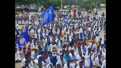 Swabhimani Madiga Mahasabha holds protest