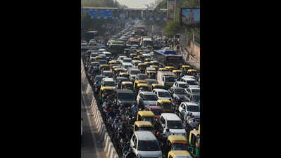 Traffic curbs at Janakpuri flyover for repair work