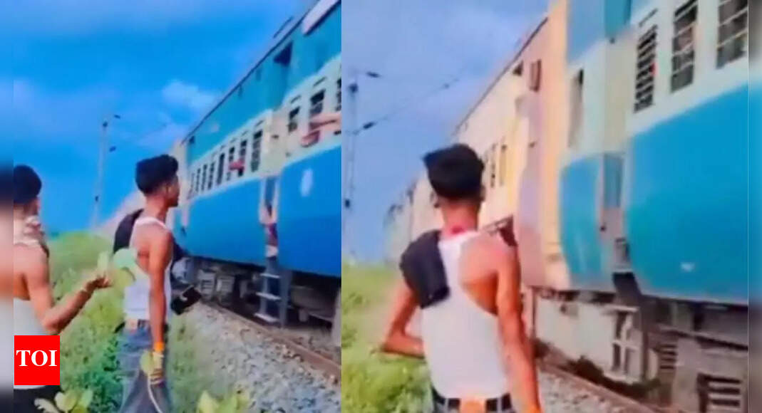 Watch: Teens caught on video attacking train passengers with sticks