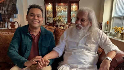AR Rahman meets his idol K.J. Yesudas in Dallas amid U.S. tour and new projects