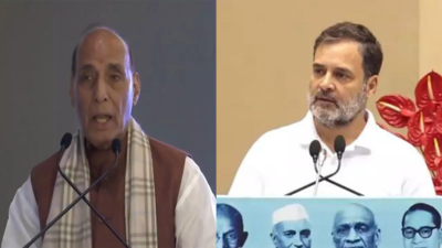 Rajnath slams Rahul’s ‘atom bomb’ claim: Calls past allegations ‘damp squib’; defends EC’s integrity
