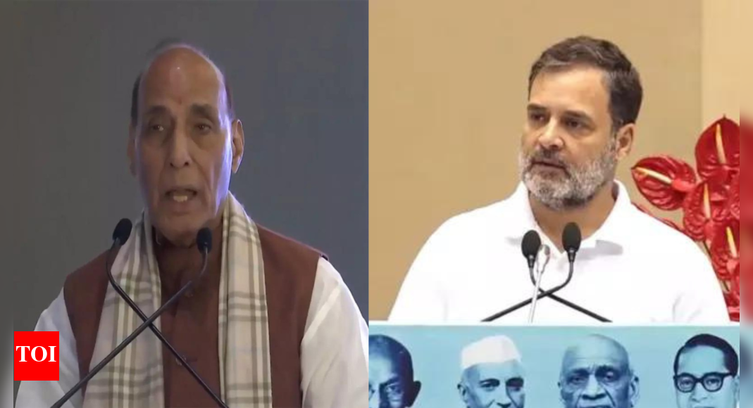 'Detonate atom bomb': Rajnath mocks, dares Rahul to share EC 'vote theft' proof