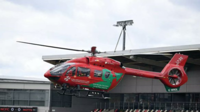 EFL game halted as air ambulance lands after fan falls ill before Newport County vs Notts County match