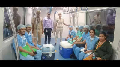 Liver on the line... Doctors use Bengaluru Metro to beat city’s weekend traffic and save life