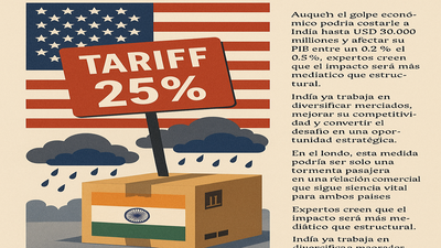Arancel del 25 % desde EE.UU. pone en riesgo el impulso de los negocios entre India y EE.UU.