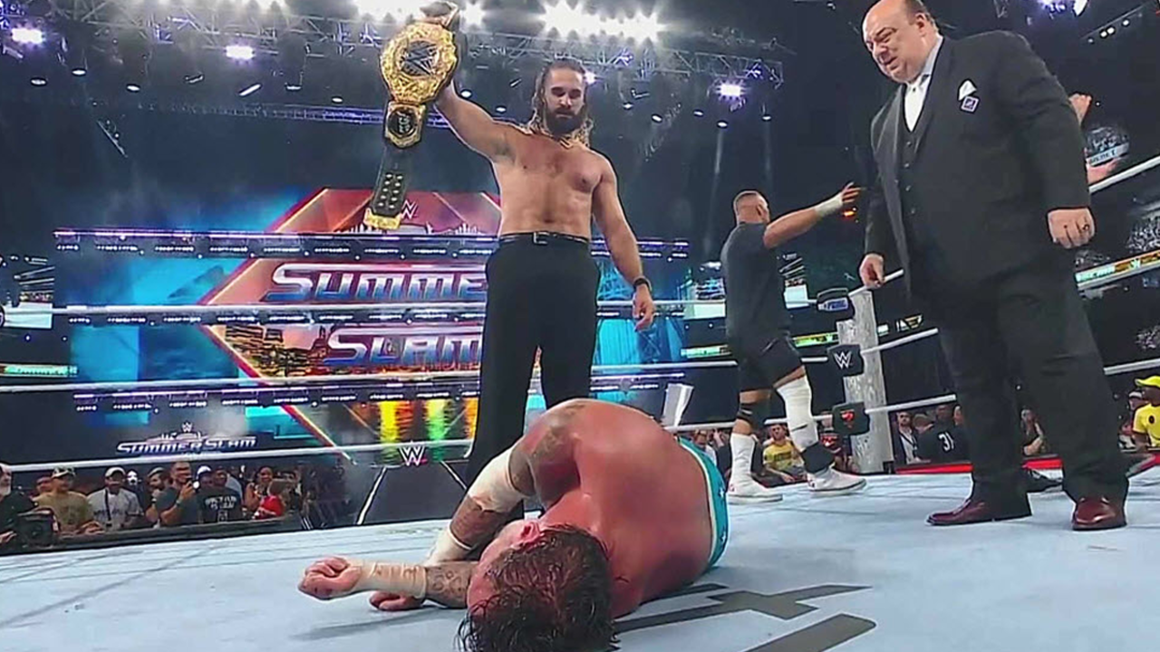 WWE SummerSlam 2025 (August 02, 2025) Results: Seth Rollins destroys CM  Punk's dreams pulling huge ruse to win the World title | WWE News - Times  of India