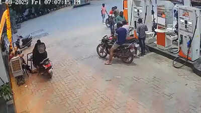 ‘No helmet, no petrol’ rule turns ugly: Youths throw lit match at Indore fuel pump; pull knife on staff, incident caught on cam