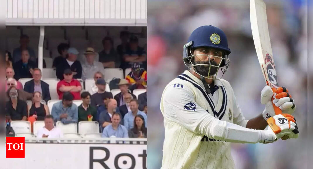 Watch: Hilarious! Ravindra Jadeja asks England crowd to change t-shirt during IND vs ENG 5th Test | Cricket News – Times of India