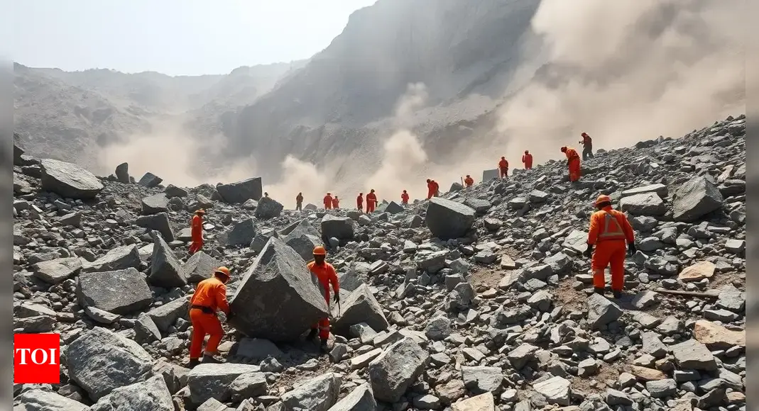Granite quarry collapse: 6 workers dead, 10 injured in Andhra; rescue ops on