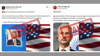 'No review of pacts, duty on US goods': MEA on speculation over India's response to Trump's tariff; 'disinformation being spread'