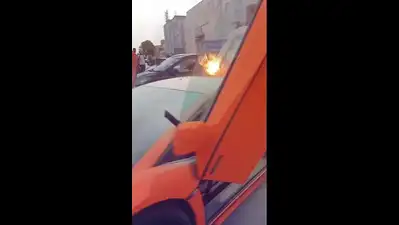 Influencer’s Lamborghini catches fire in Bengaluru