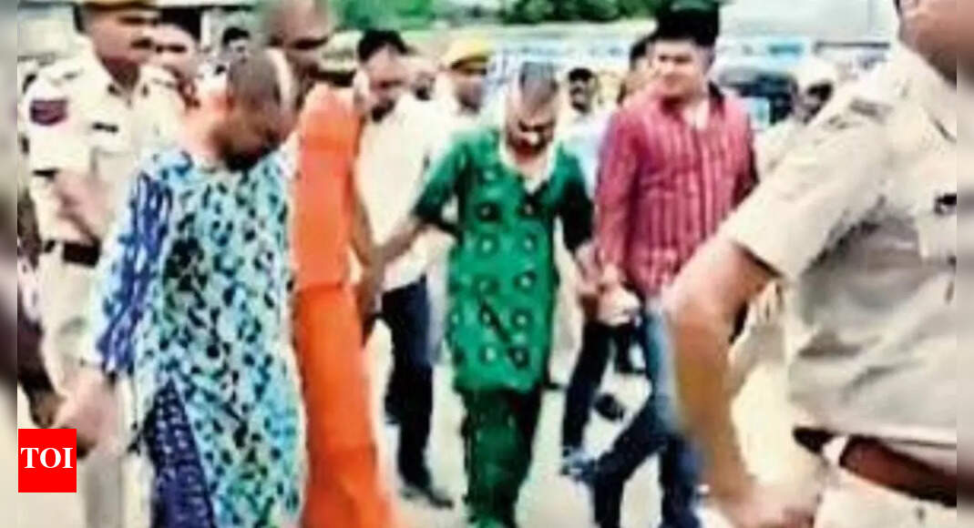 Rajasthan police’s public parade: Heads shaved, made to wear salwar suits