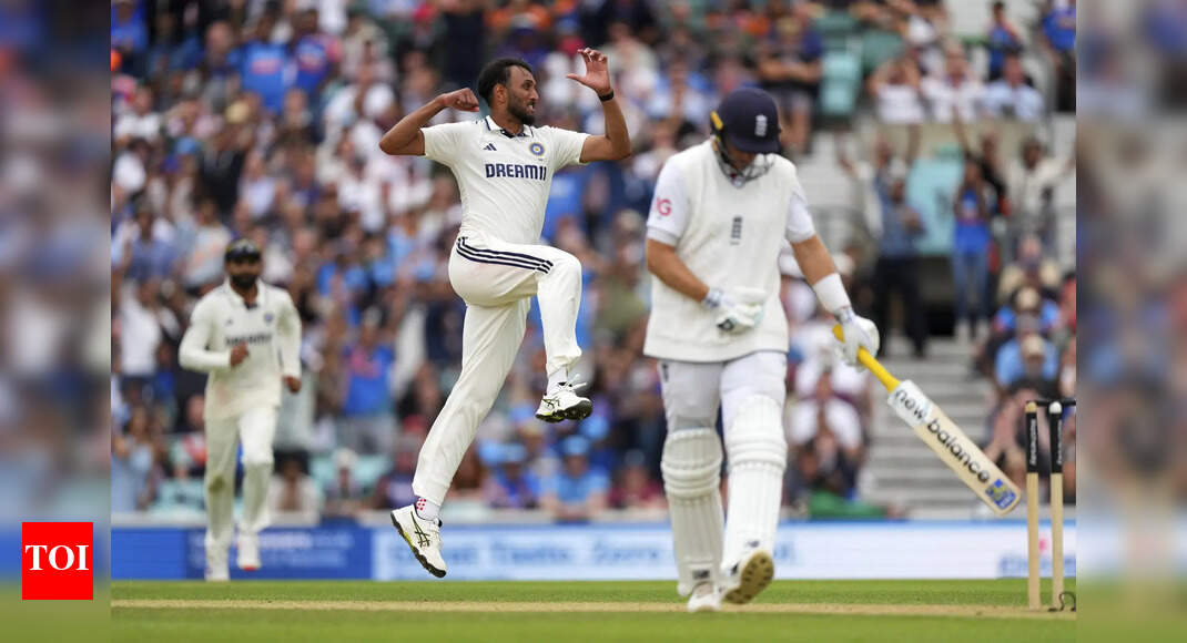 IND vs ENG: Oval thriller goes to the wire! India hang by a thread as fifth Test heads into dramatic final day | Cricket News – Times of India