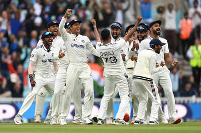 IND vs ENG 5th Test: Mohammed Siraj seals thriller as India win Oval Test by 6 runs; draw series 2-2