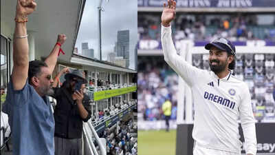 Viral video: Wild! KL Rahul's father-in-law Suniel Shetty goes crazy after India beat England at The Oval