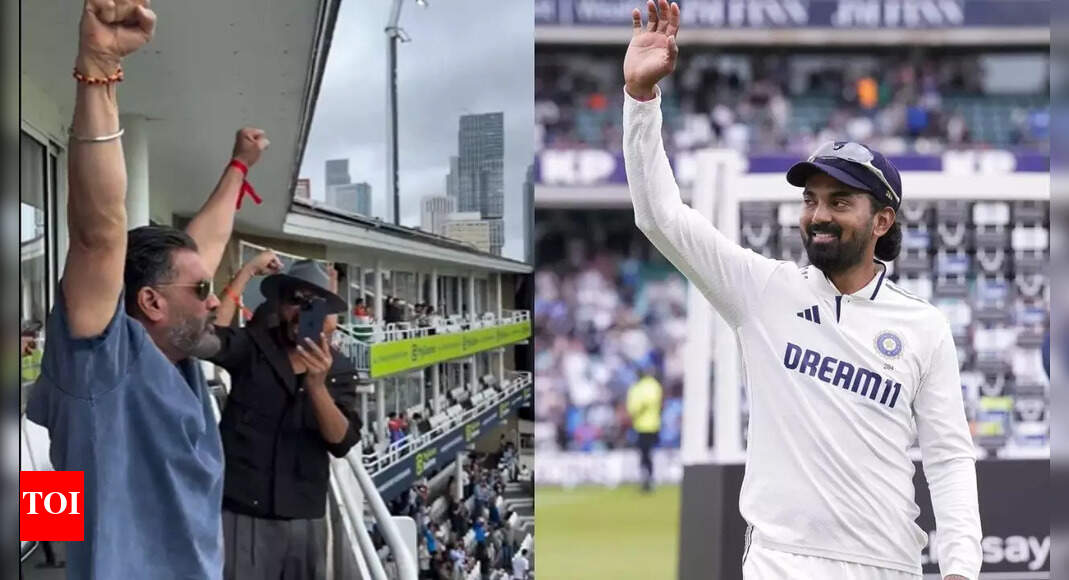 Viral video: Wild! KL Rahul's father-in-law Sunil Shetty goes crazy after India win