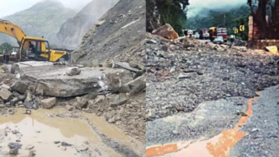  100+ roads blocked, schools shut in 8 districts; IMD issues red alert